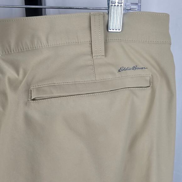 Eddie Bauer Nylon Stretch Tech Pants 36x32 Tan Khaki Outdoor Performance NWOT - Picture 5 of 5